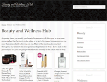 Tablet Screenshot of beautyandwellnesshub.com
